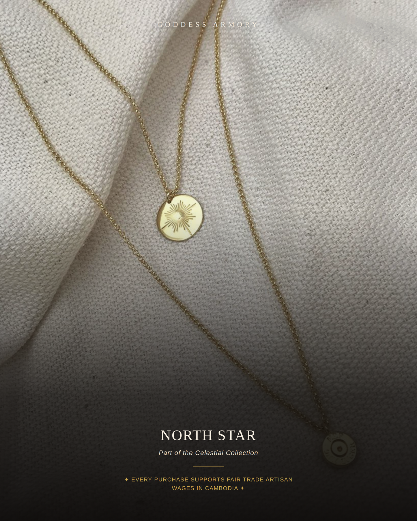 Layered North Star Bullet Necklace