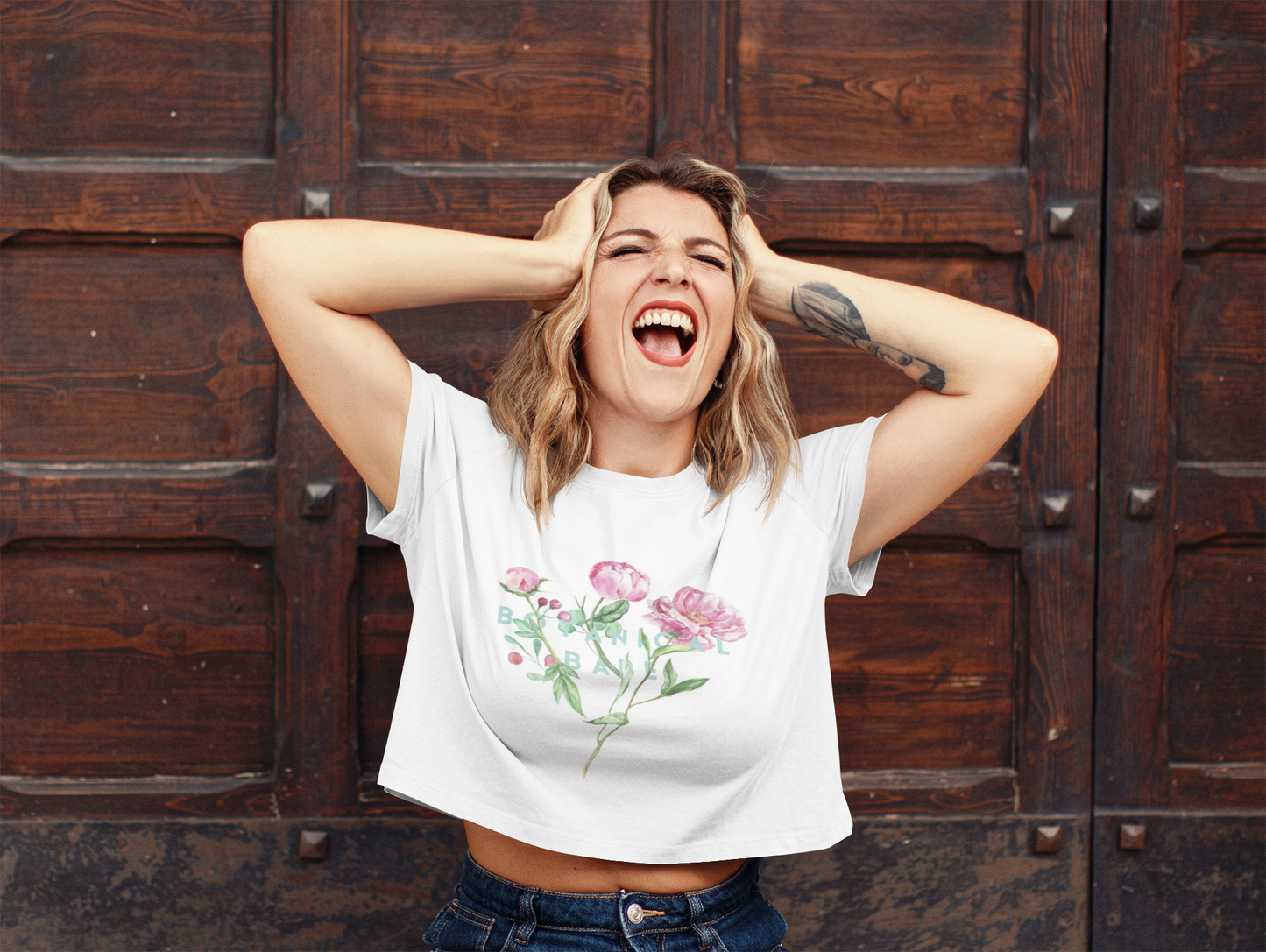 Botanical Babe Crop Tee