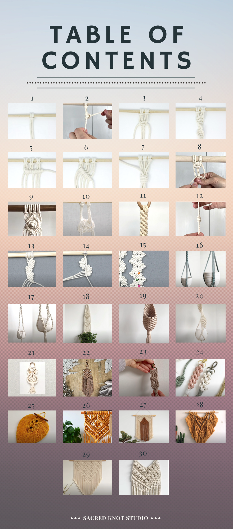 DIY Beginner Macrame Ebook and DIY Leather Macrame Bracers Tutorial