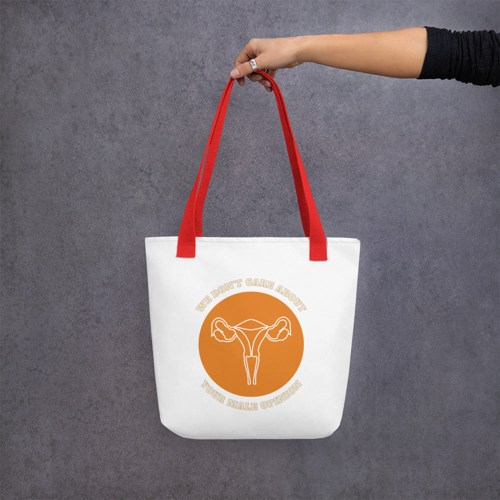 We Don't Care Tote Bag