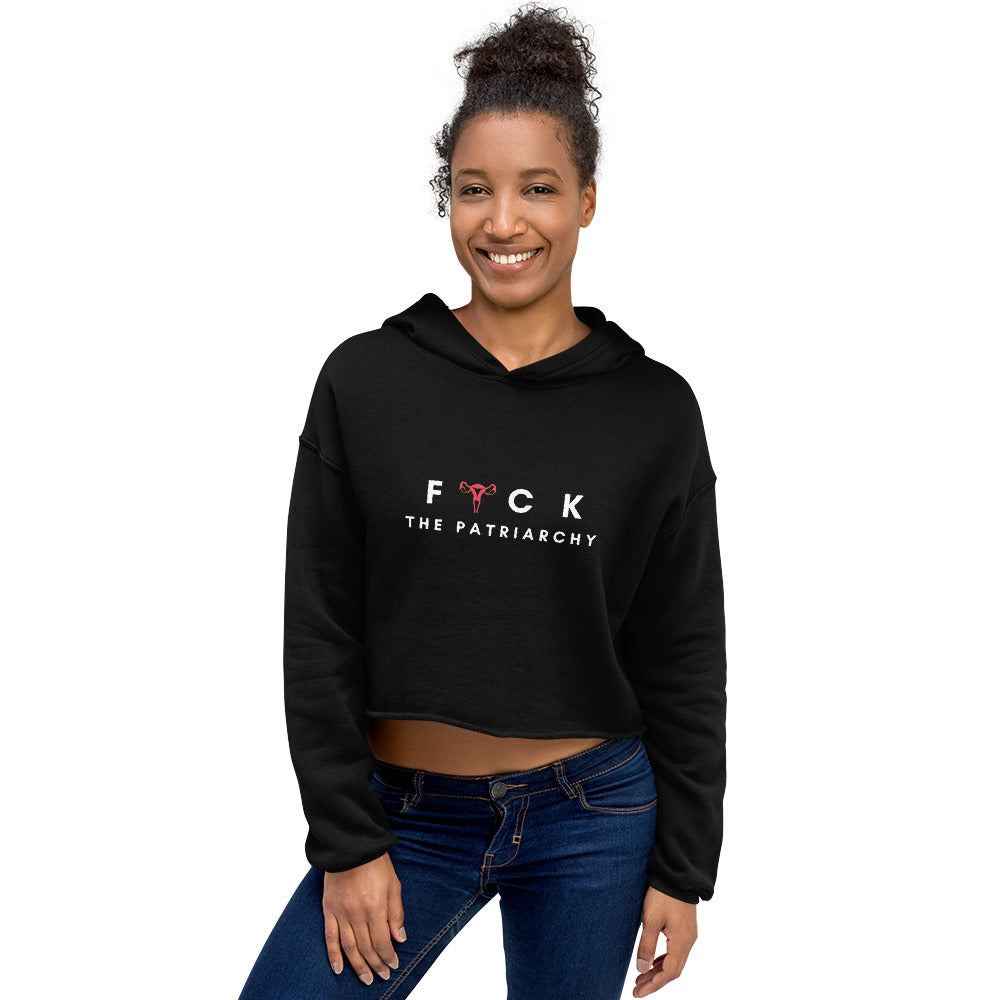 Fuck the Patriarchy Crop Hoodie