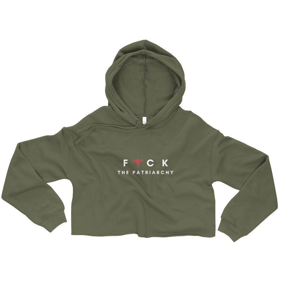 Fuck the Patriarchy Crop Hoodie