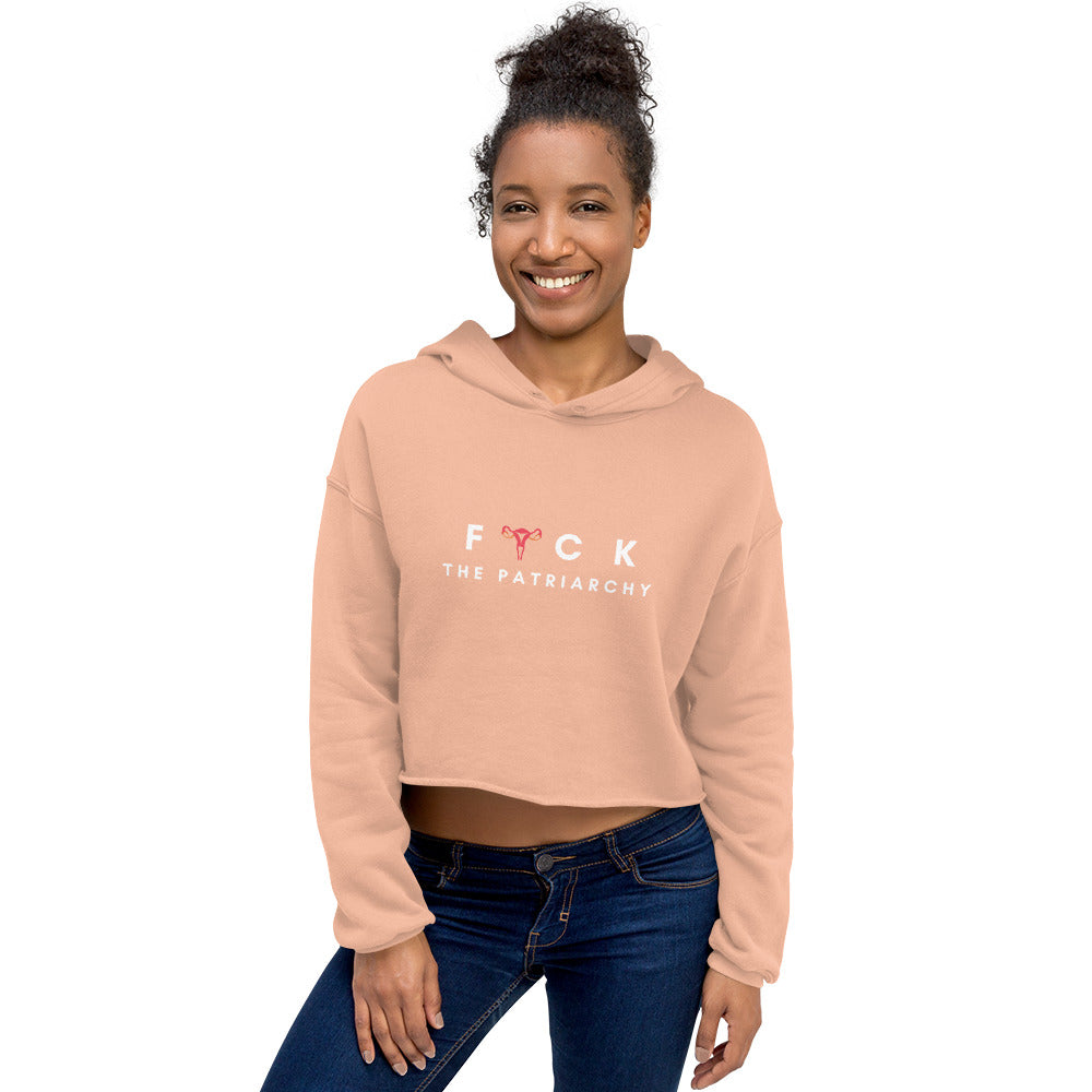 Fuck the Patriarchy Crop Hoodie