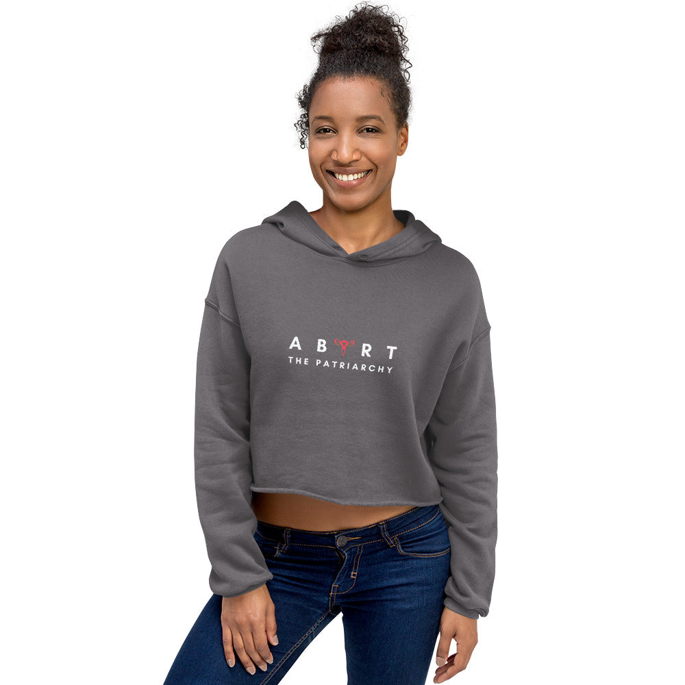 Abort The Patriarchy Crop Hoodie