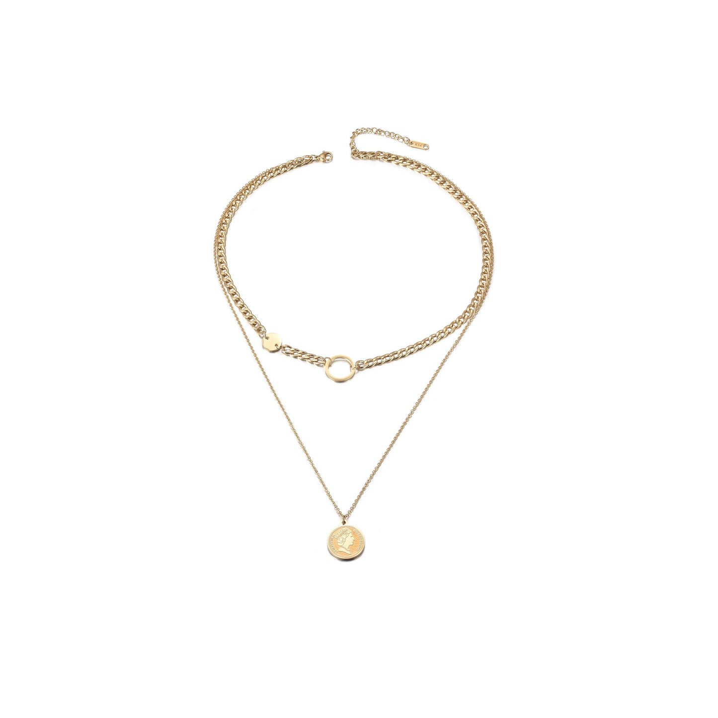 Demeter Layered Coin Necklace
