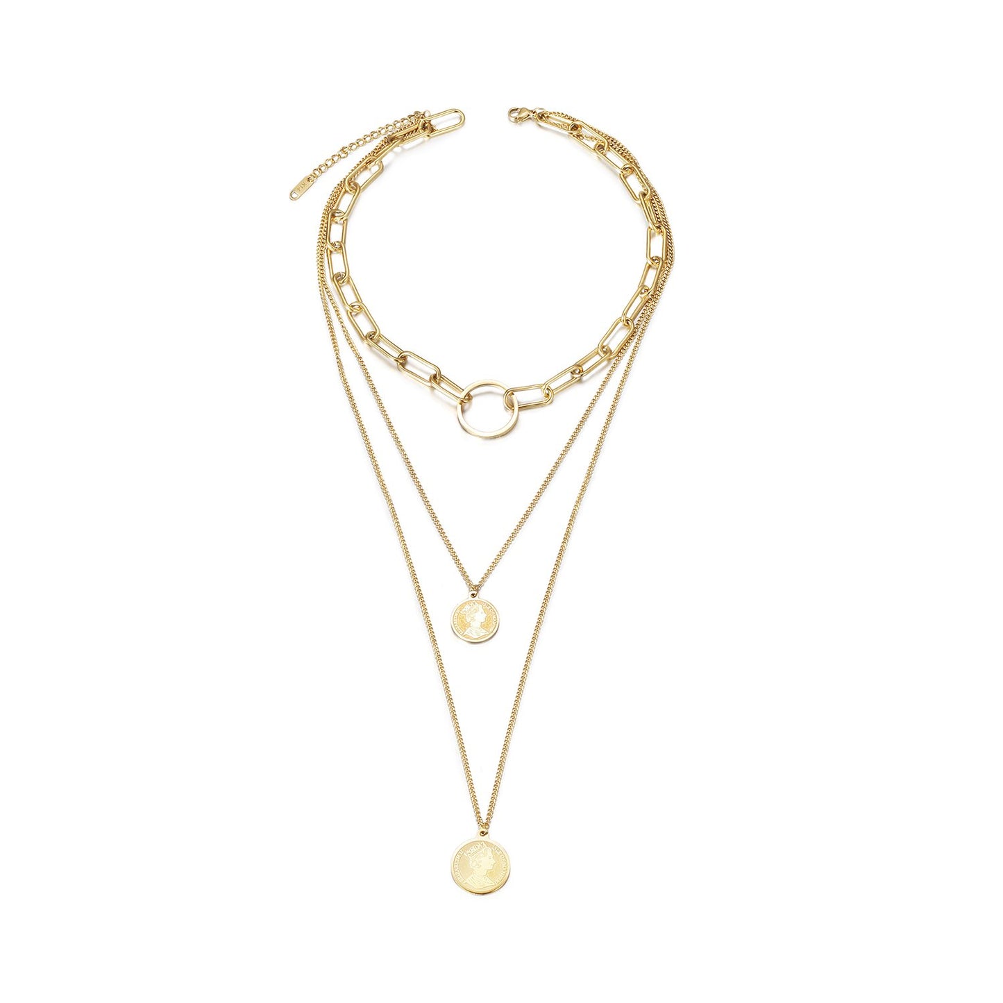 Trinity Coin Necklace