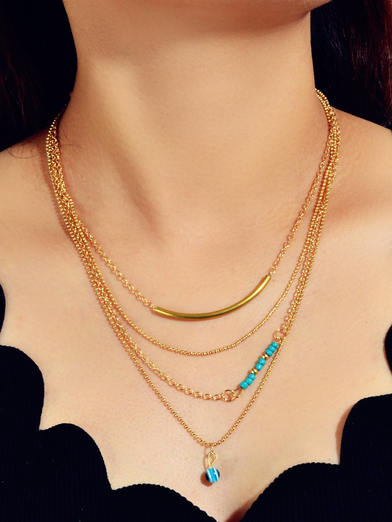 Celestine Multilayer Necklace