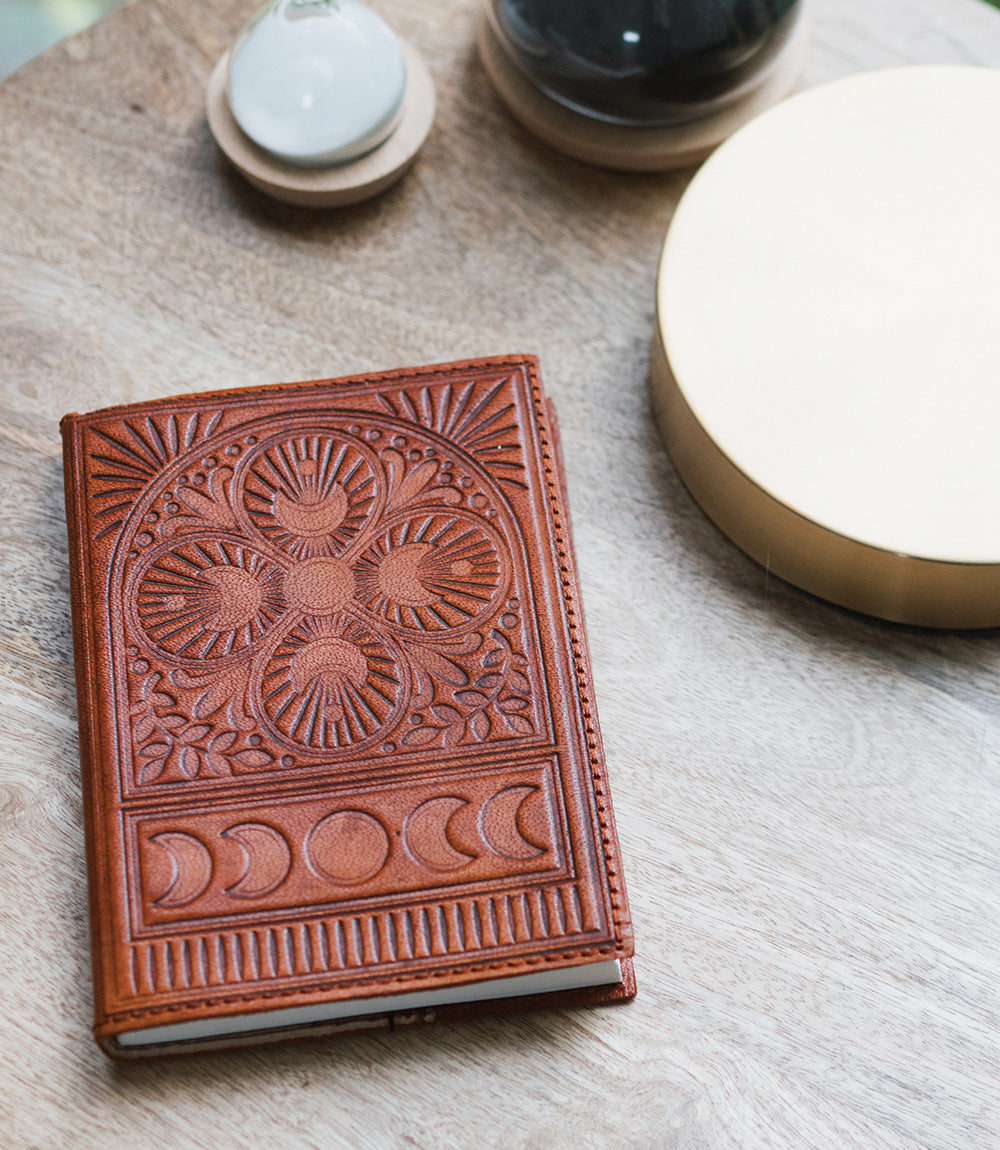 Moon Phase Leather Journal