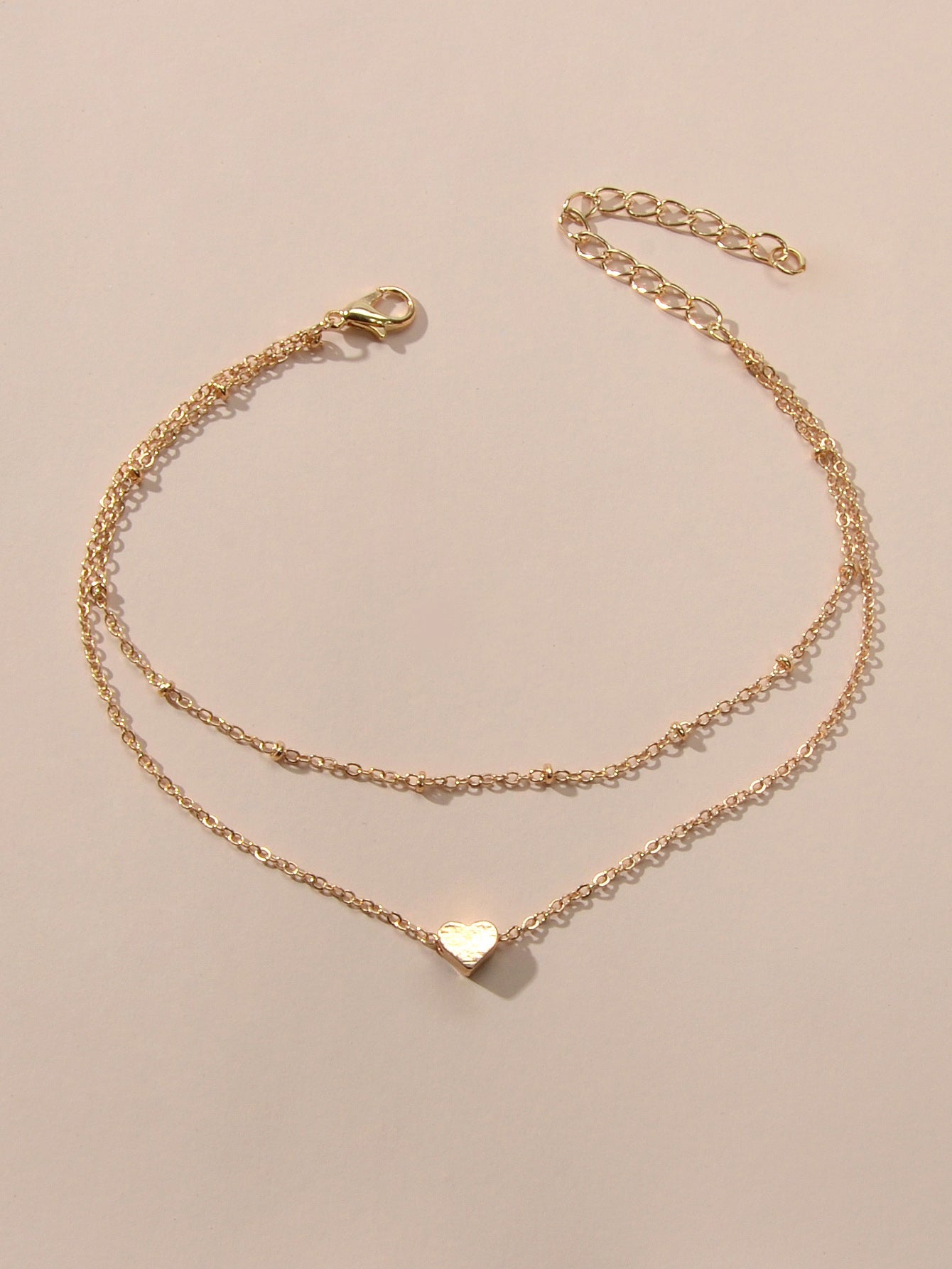 Amphitrite Heart Charm Anklet