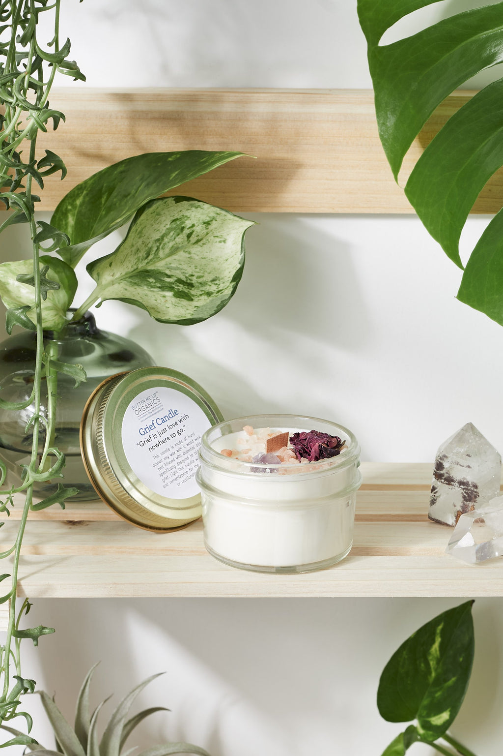 Grief Ritual Candle — Amethyst