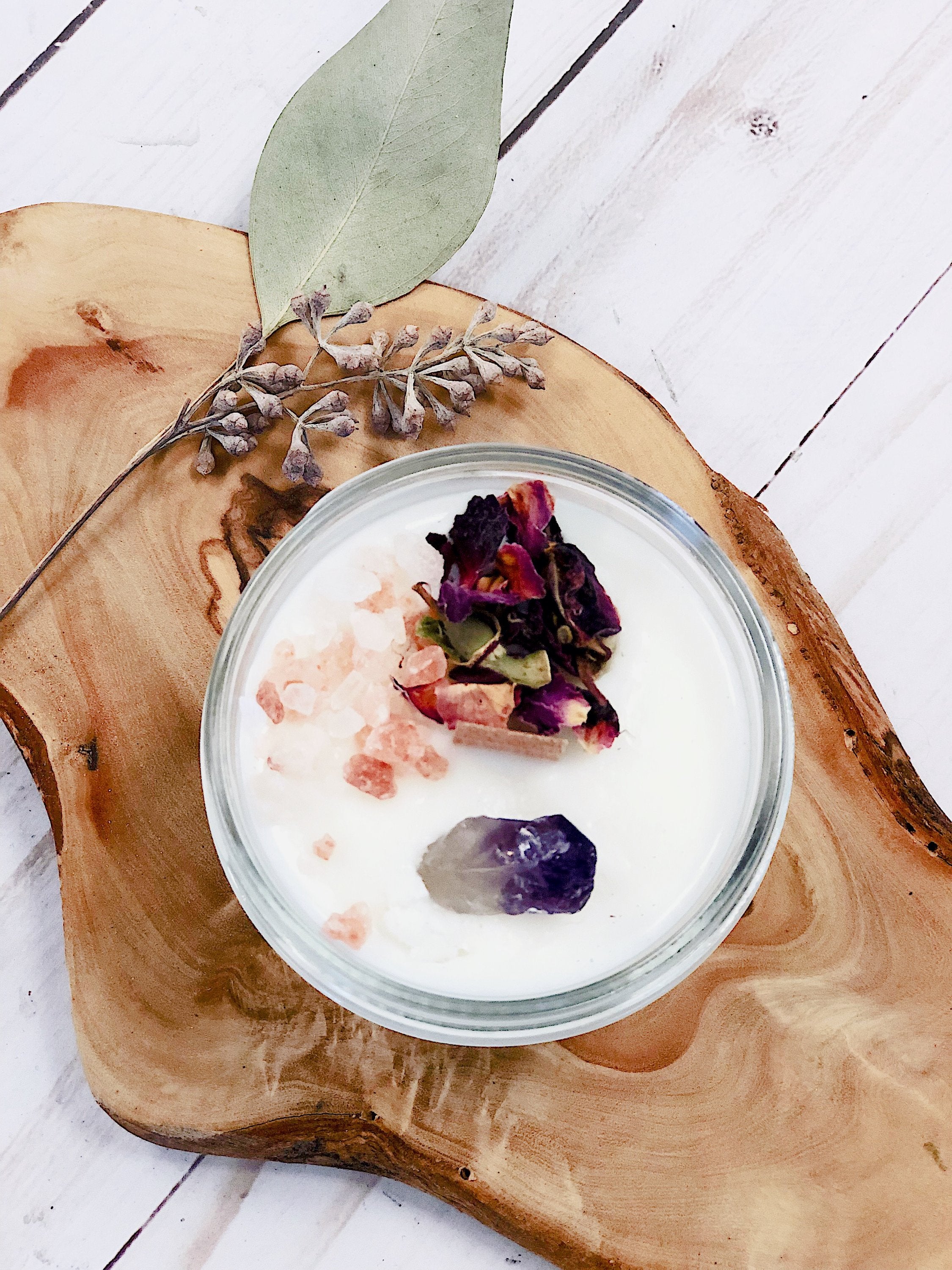 Grief Ritual Candle — Amethyst