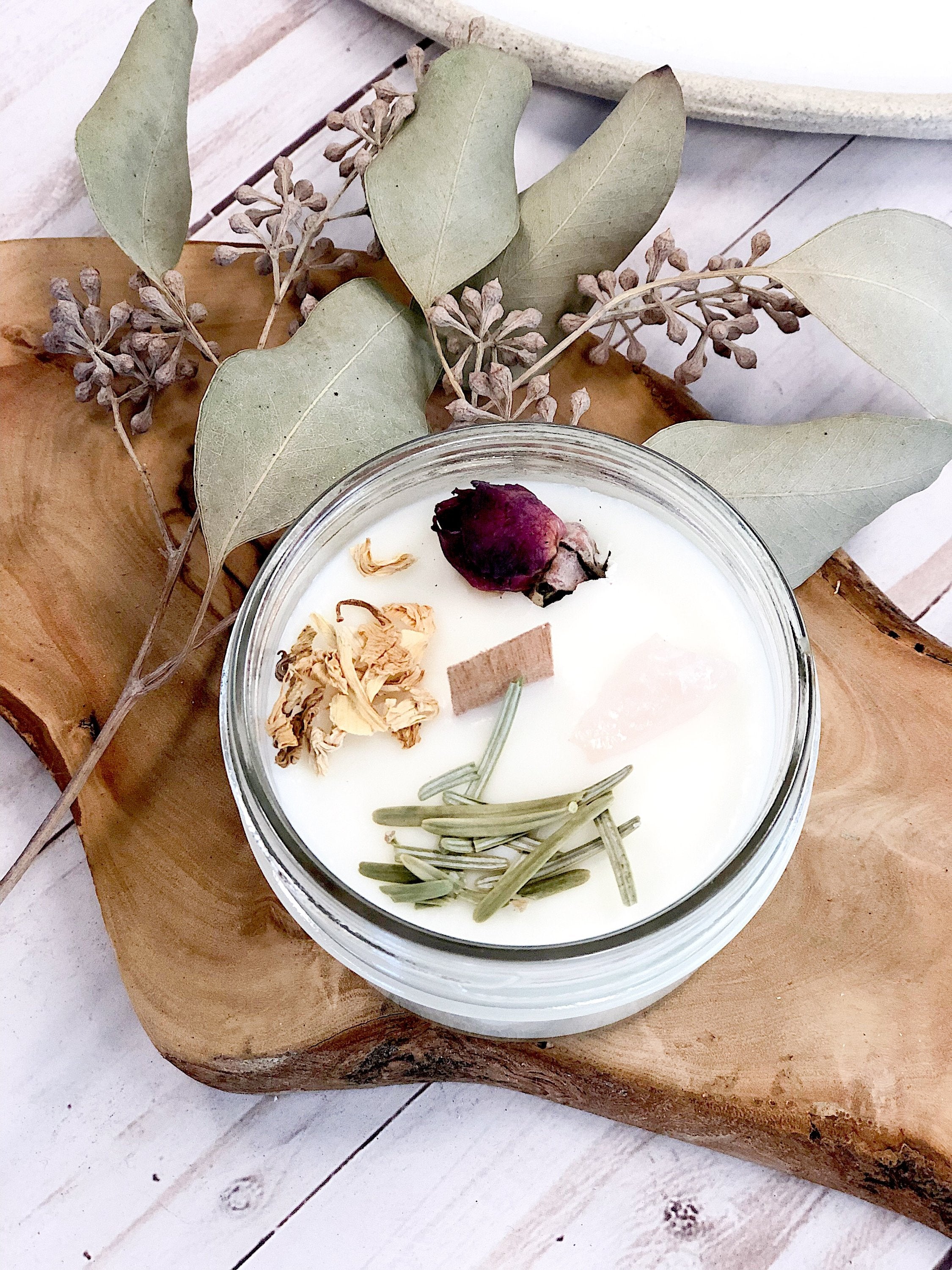 Fertility Ritual Candle — Rose Quartz
