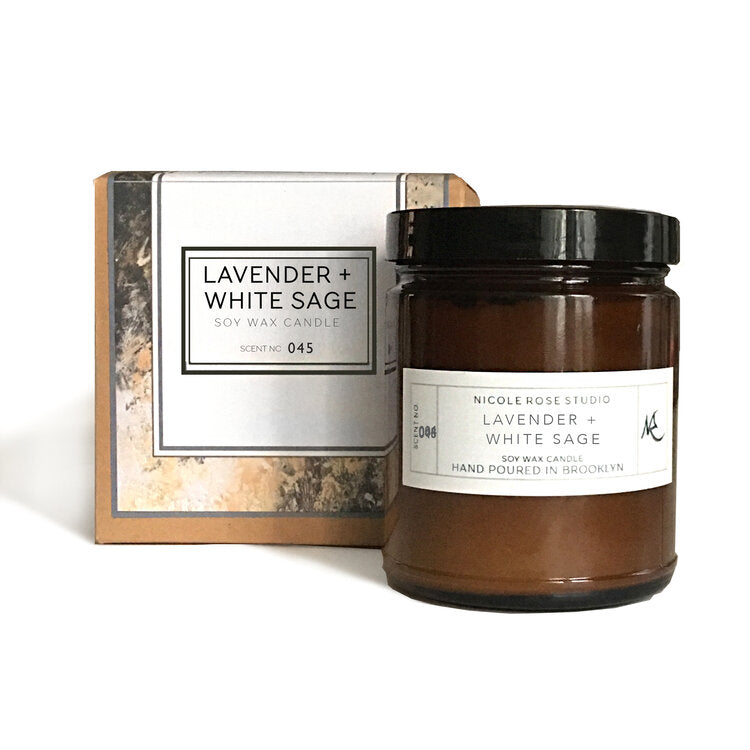 Lavender + White Sage Smudge Candle