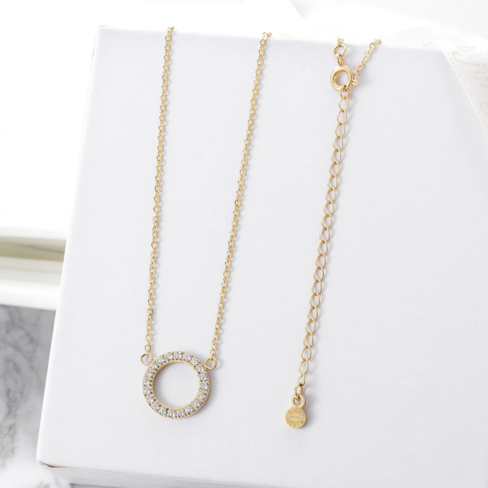 Ourania Circle Pendant Necklace