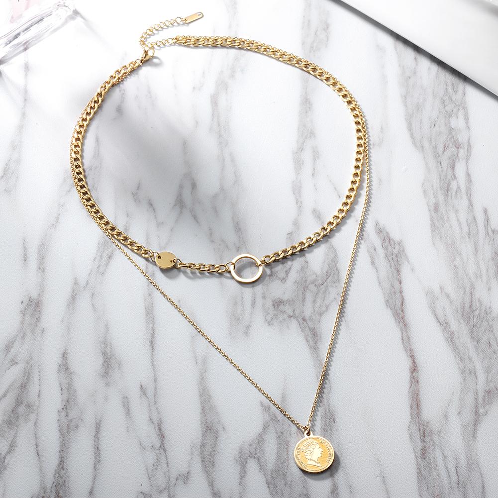 Demeter Layered Coin Necklace