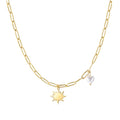 Sunna Heart Pearl Necklace