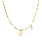 Sunna Heart Pearl Necklace