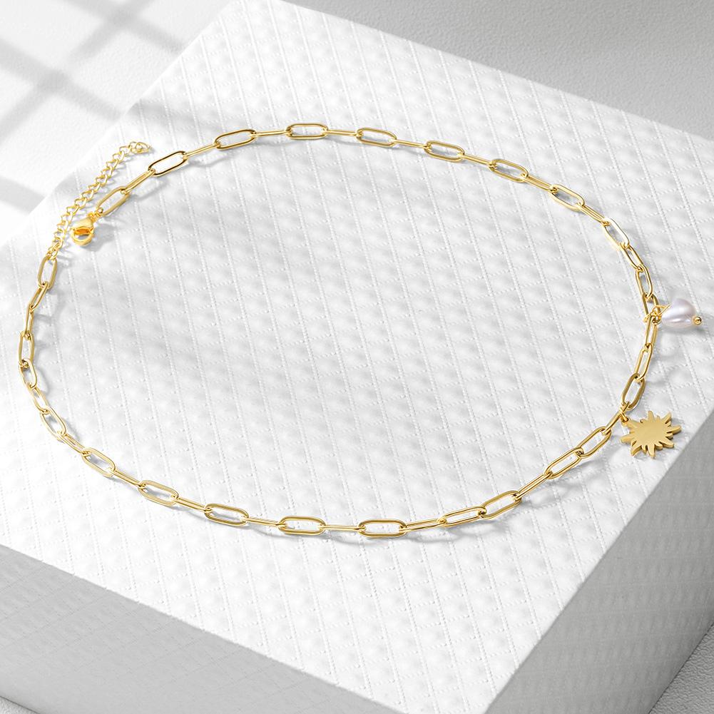 Sunna Heart Pearl Necklace