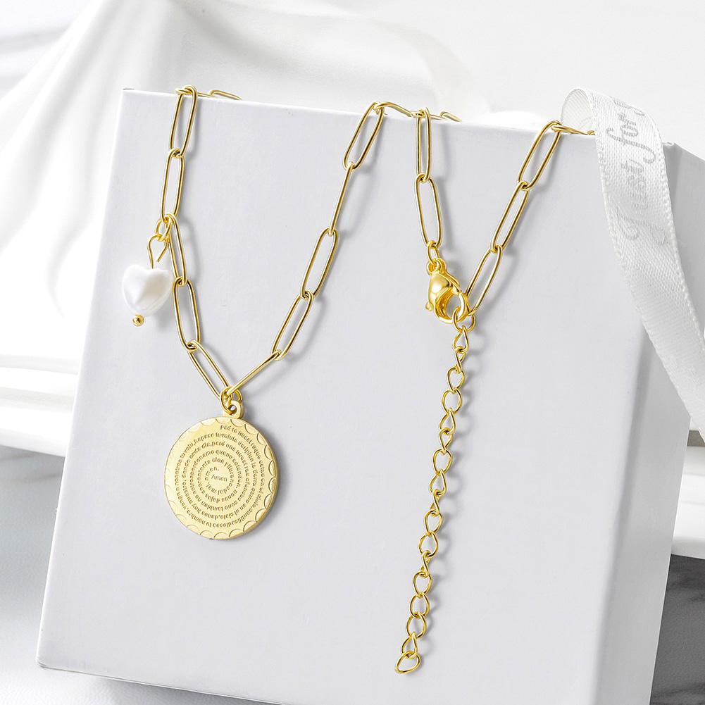 Freya Heart Pearl Necklace