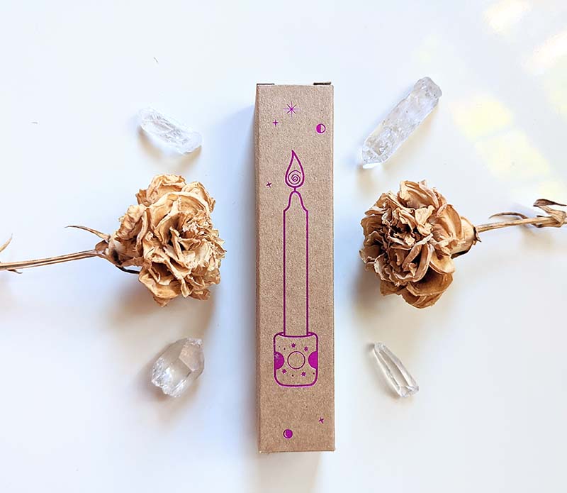 Sacred Cycles Candle Set — 4 Candles + Holder