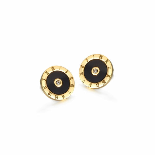 Minerva Numeral Stud Earrings