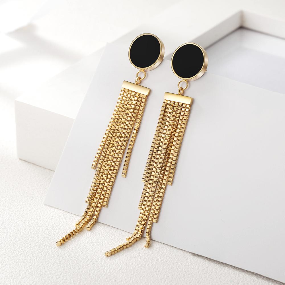 Iris Tassel Drop Earrings