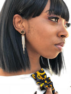 Iris Tassel Drop Earrings
