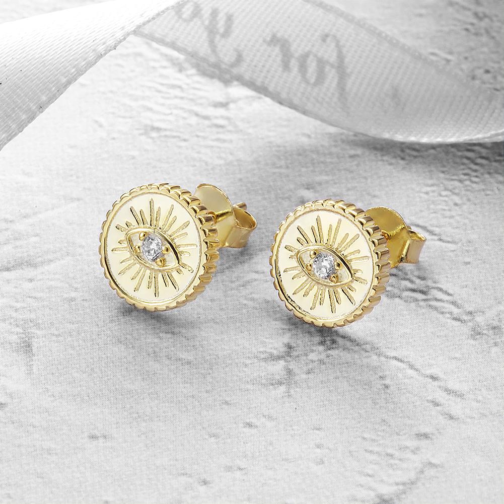 Nemesis Evil Eye Stud Earrings