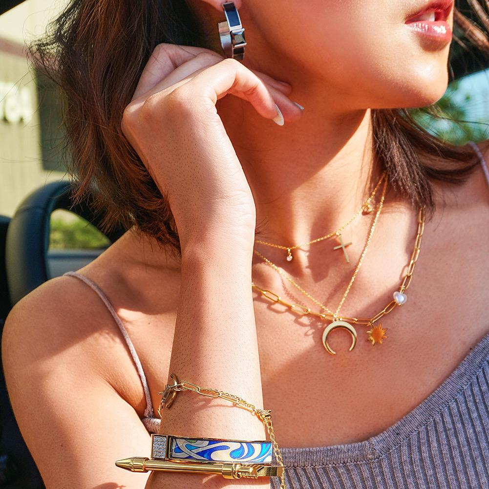 Sunna Heart Pearl Necklace