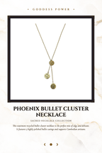 Phoenix Bullet Cluster Necklace