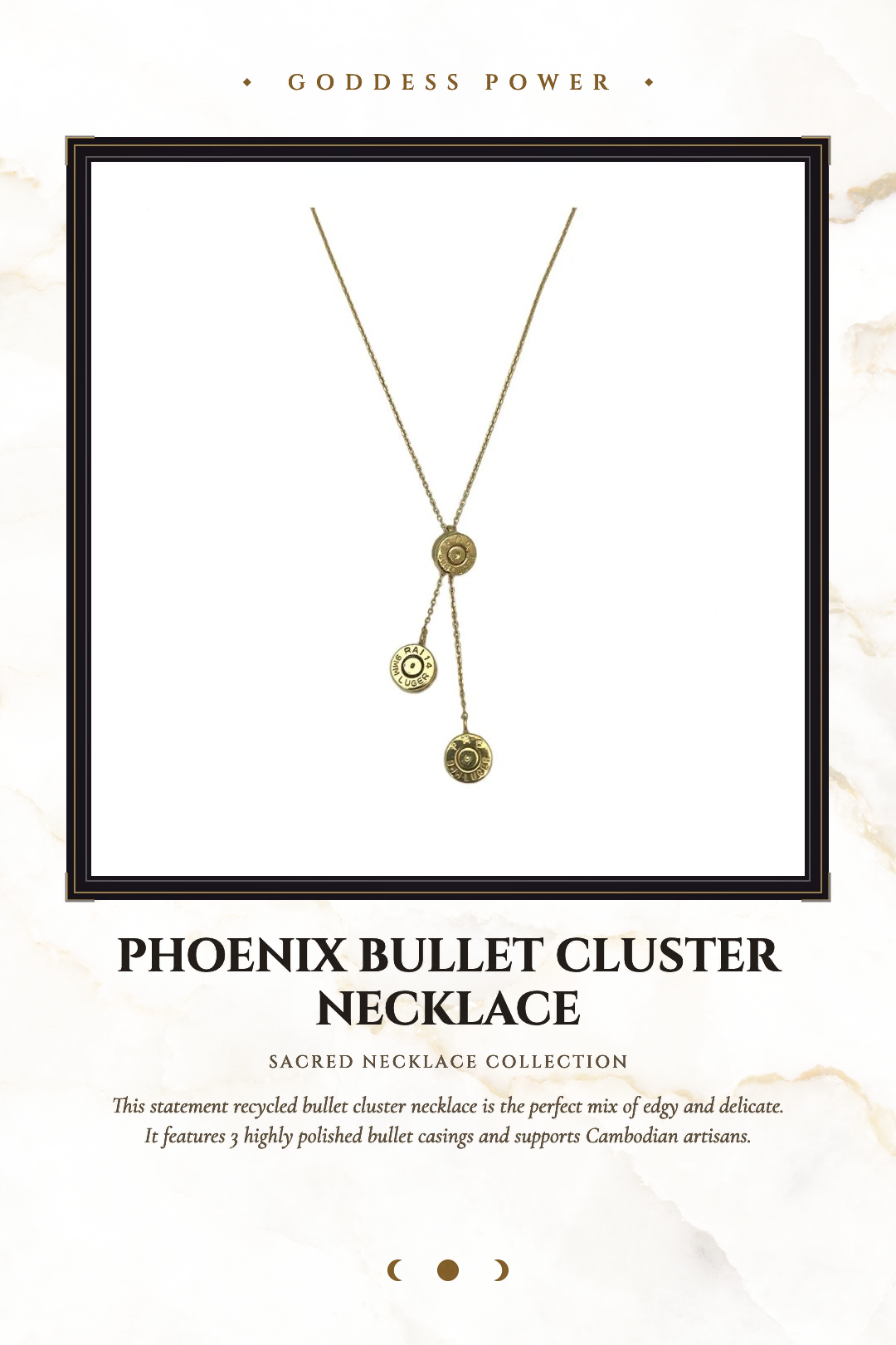 Phoenix Bullet Cluster Necklace