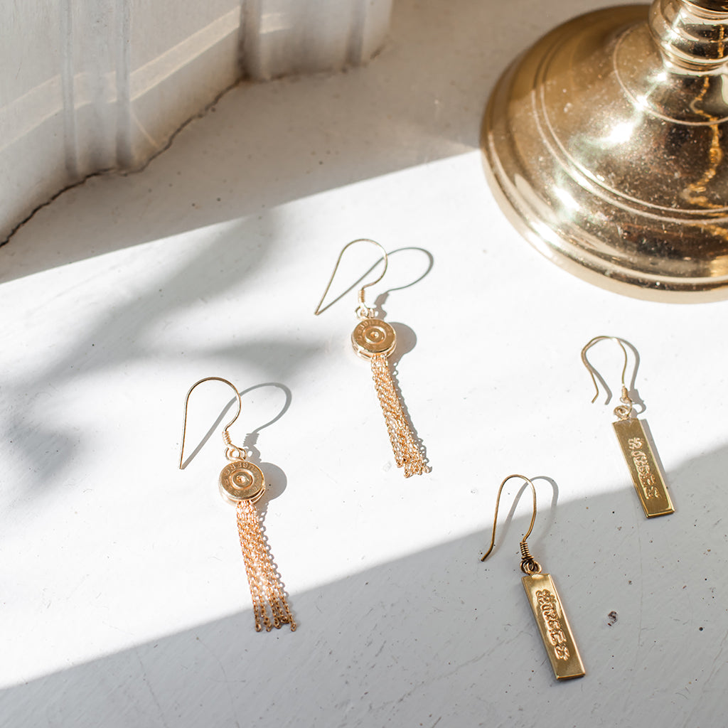 Phoenix Bullet Tassel Earrings