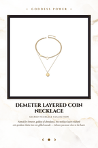 Demeter Layered Coin Necklace