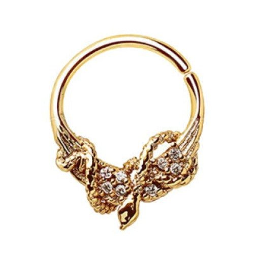 Nike Wings & Snake Ring