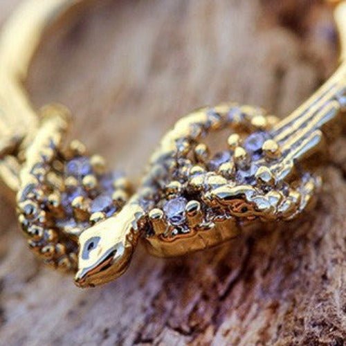 Nike Wings & Snake Ring