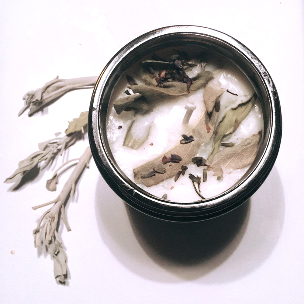 Lavender + White Sage Smudge Candle