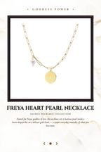 Freya Heart Pearl Necklace