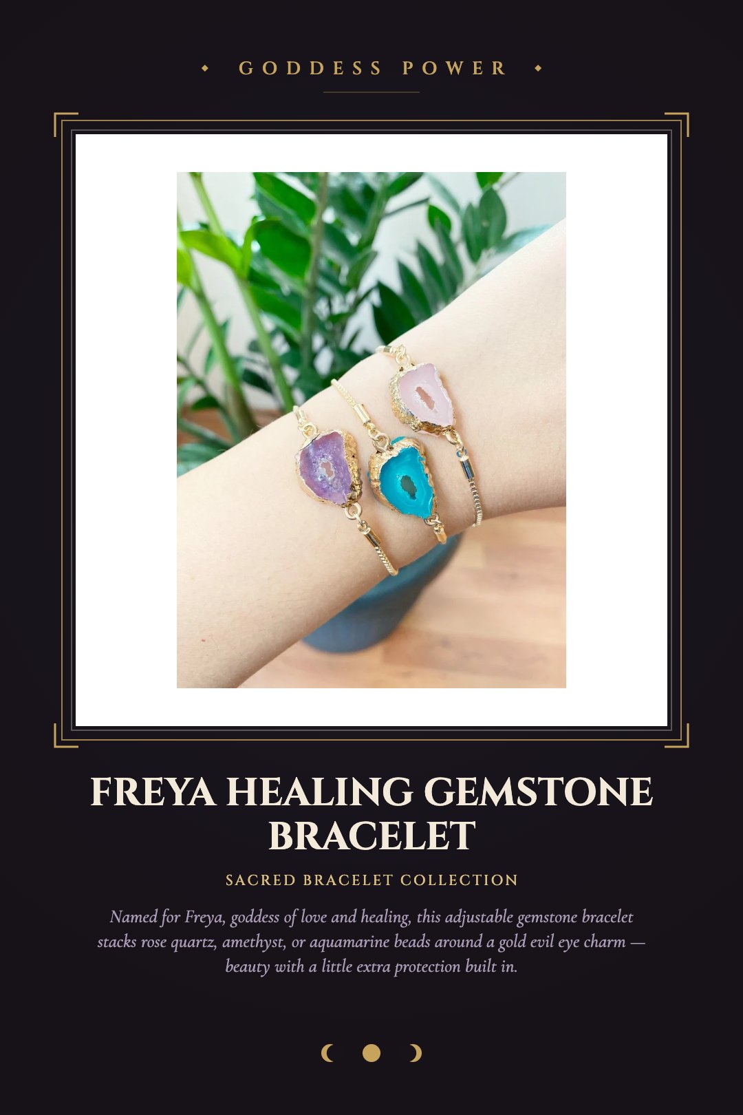 Freya Healing Gemstone Bracelet - branded hero