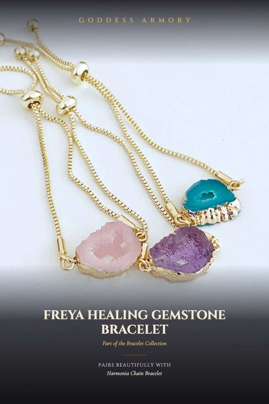 Freya Healing Gemstone Bracelet - lifestyle panel