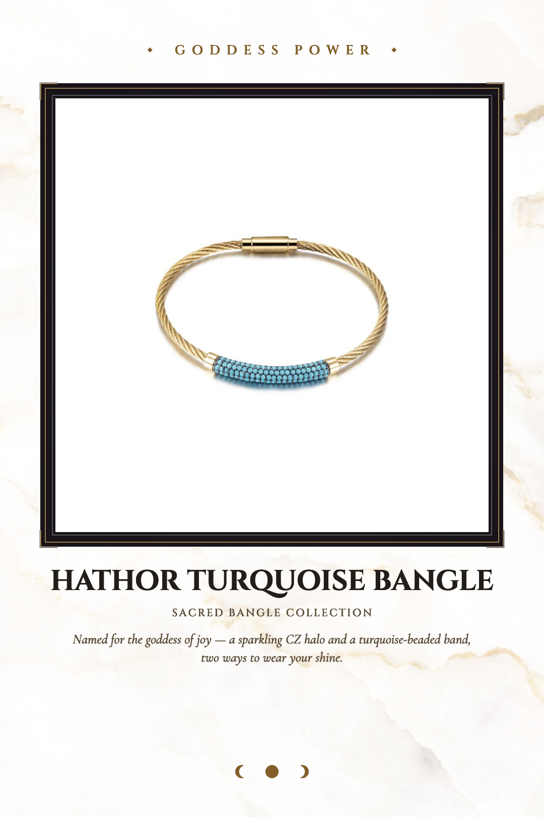 Hathor Turquoise Bangle