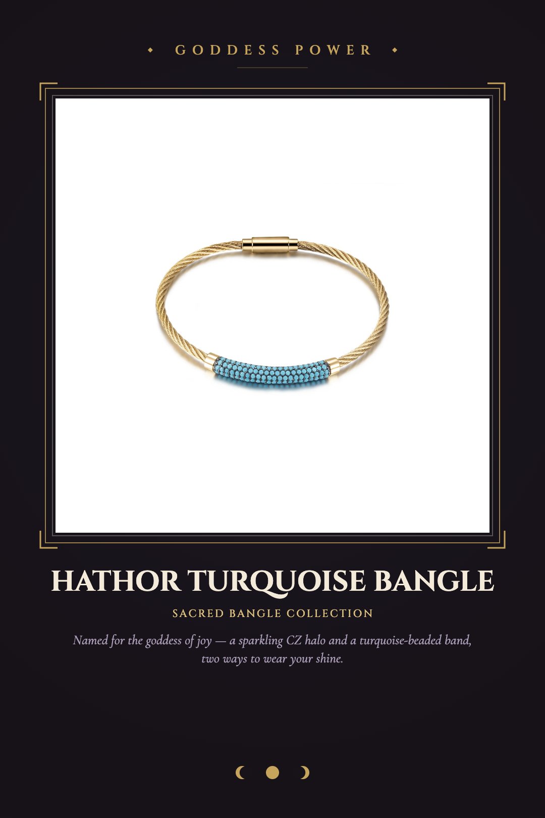 Hathor Turquoise Bangle