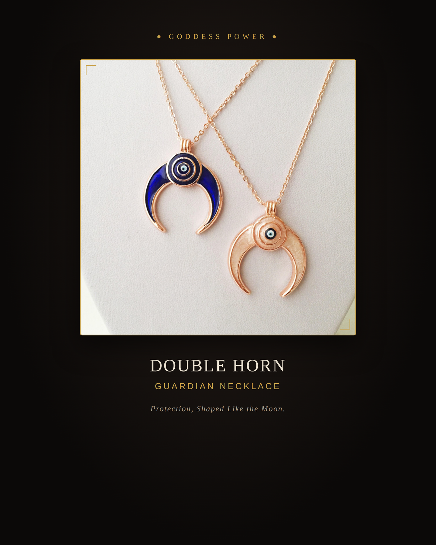 Double Horn Guardian Necklace