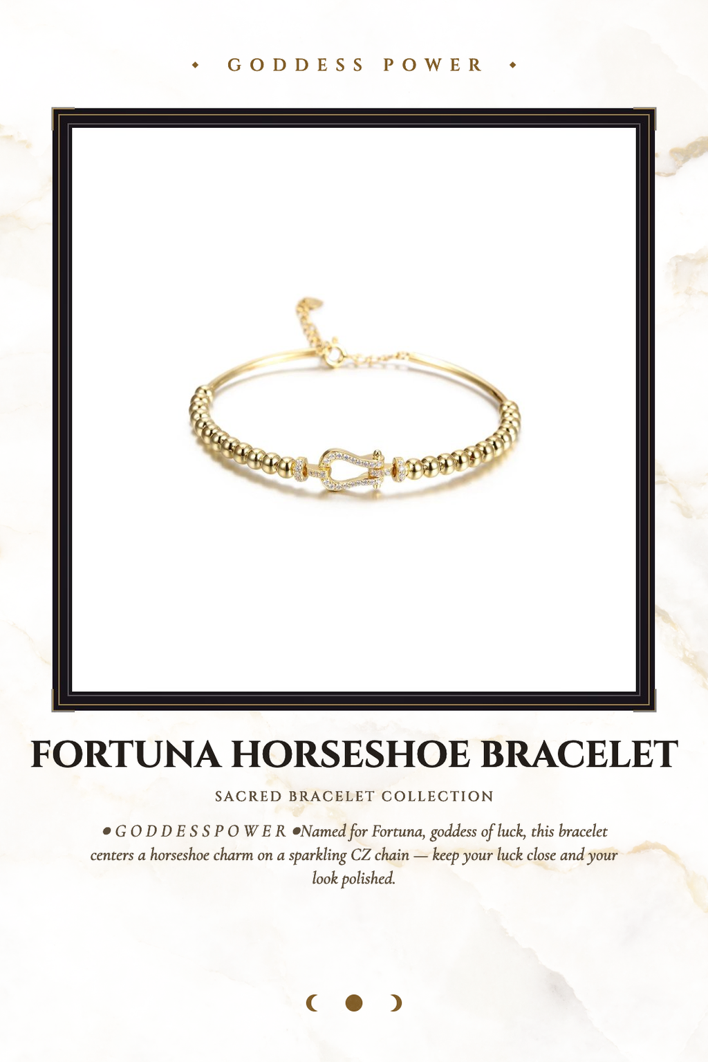 Fortuna Horseshoe Bracelet
