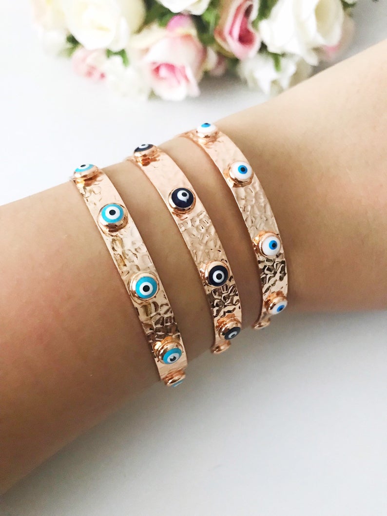 Hecate Evil Eye Bangle Bracelet