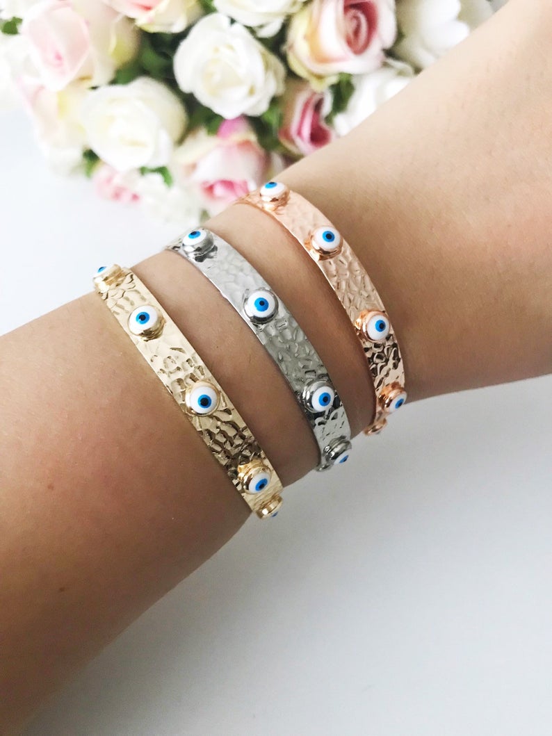 Hecate Evil Eye Bangle Bracelet