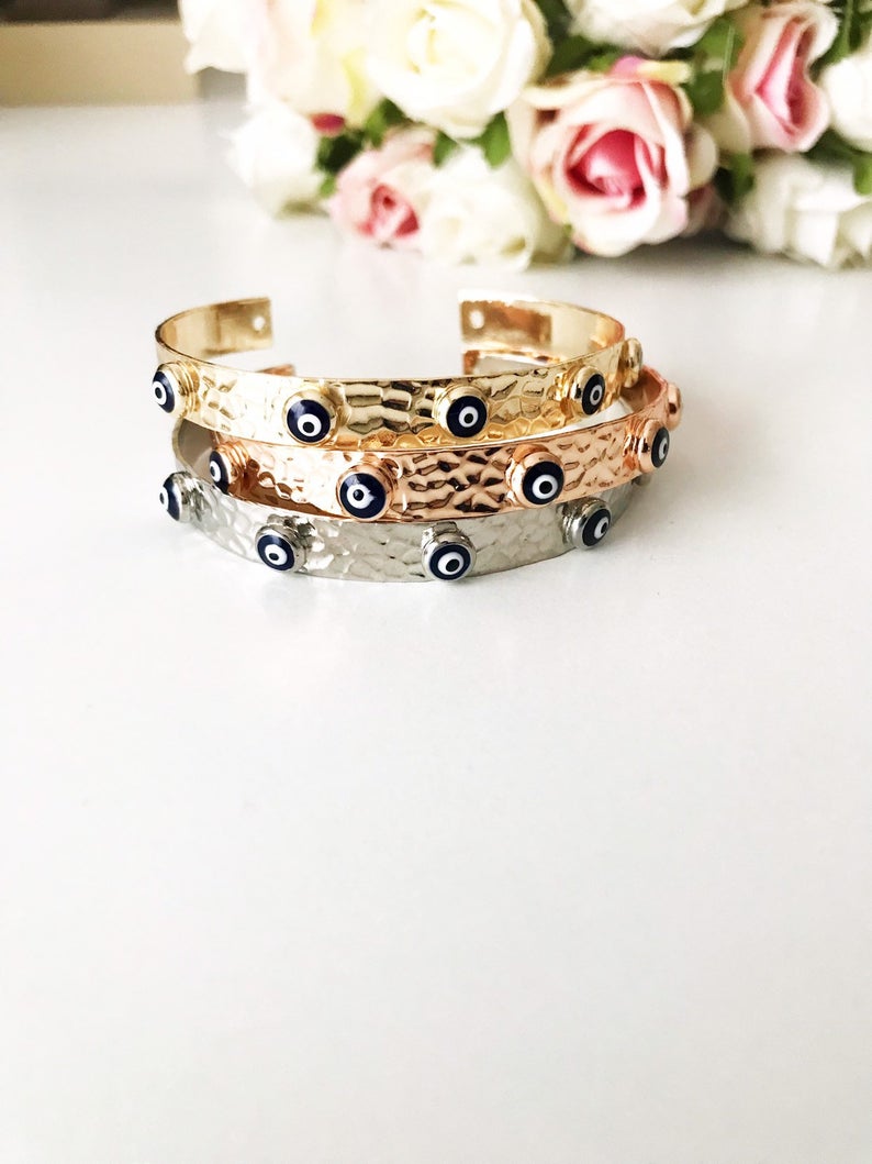 Hecate Evil Eye Bangle Bracelet