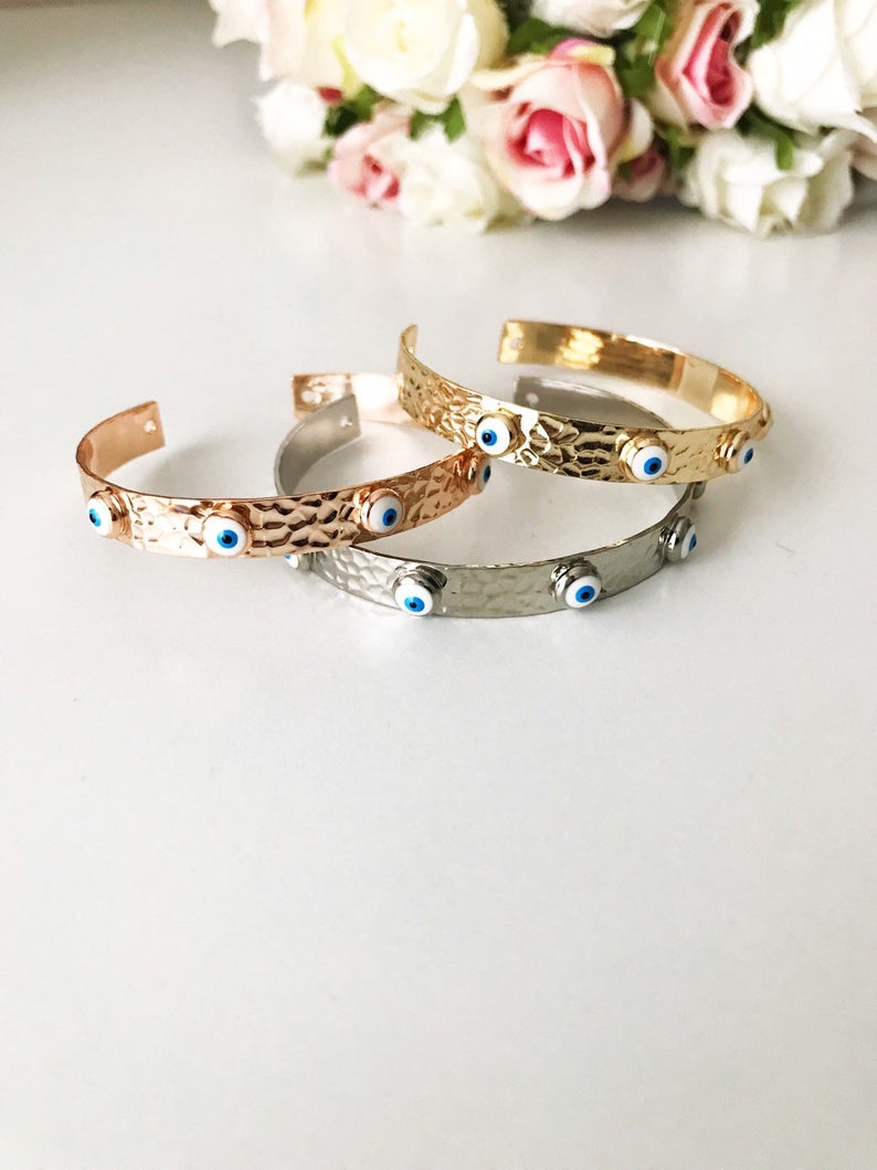 Hecate Evil Eye Bangle Bracelet