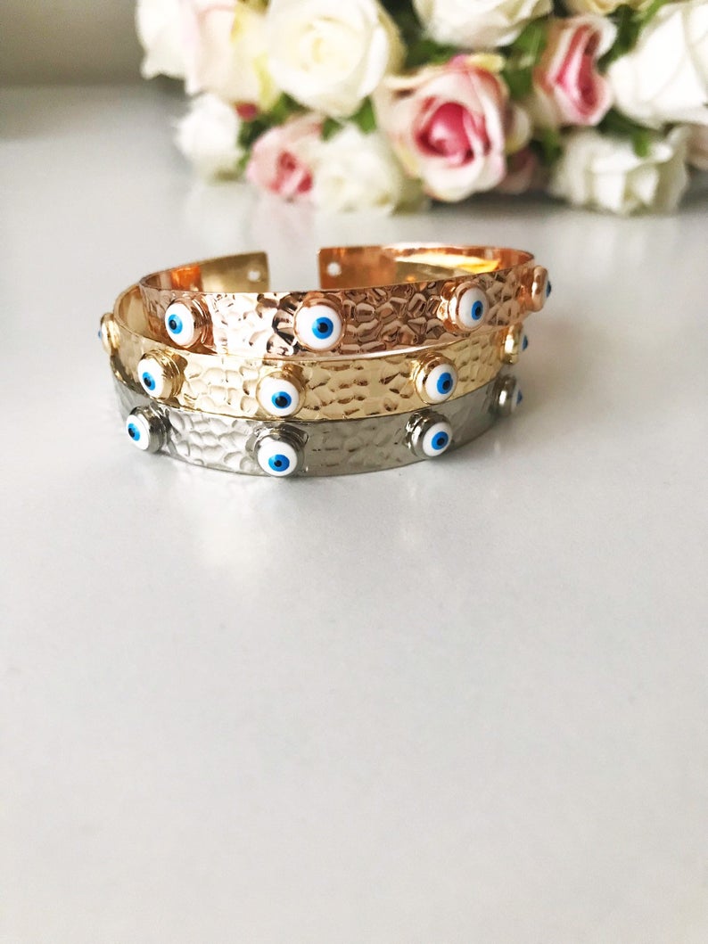Hecate Evil Eye Bangle Bracelet