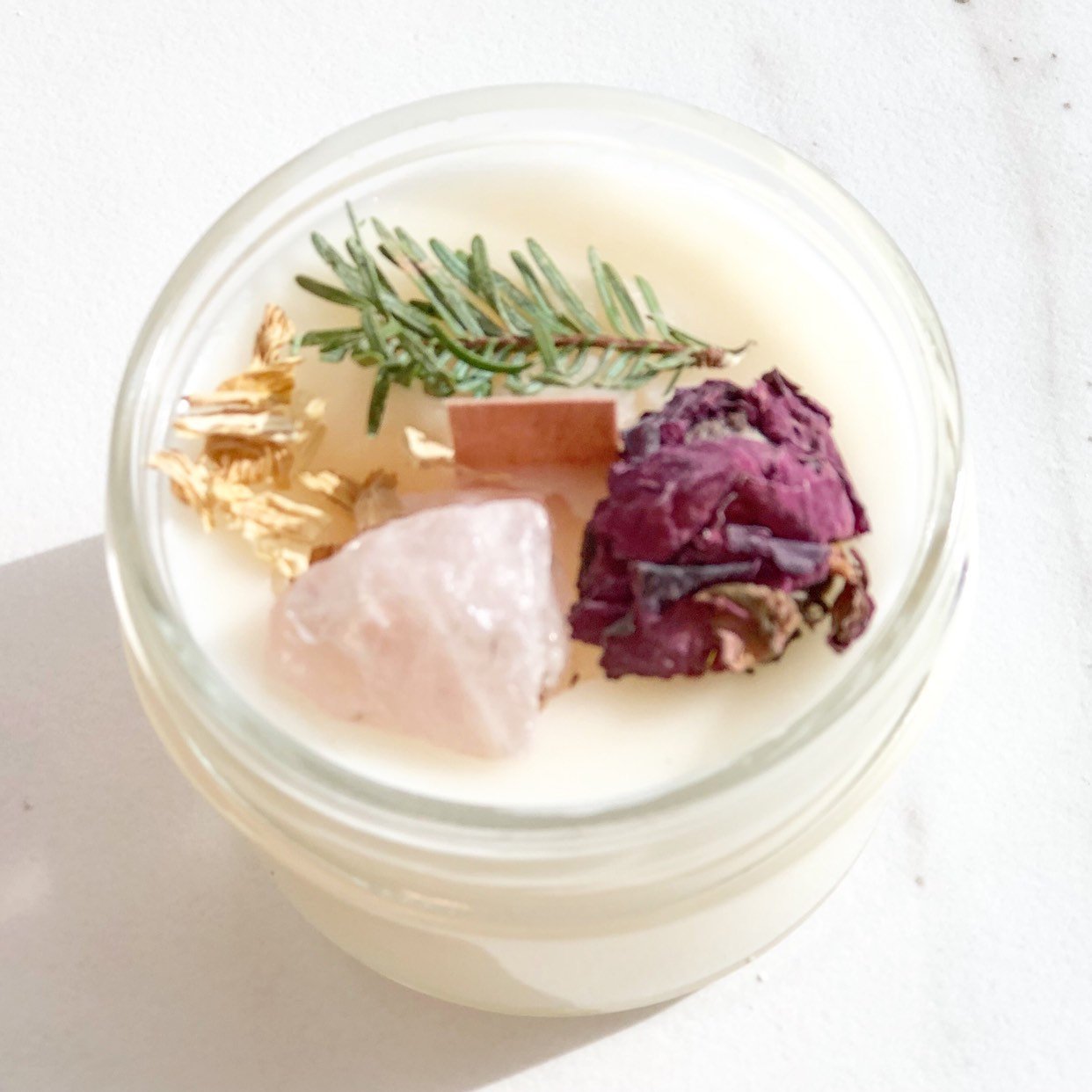 Fertility Ritual Candle — Rose Quartz
