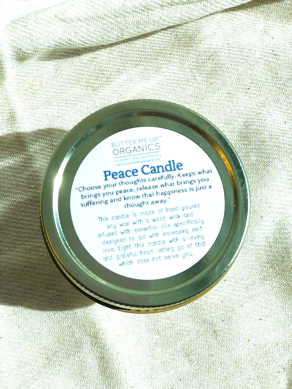 Peace Ritual Candle — Clear Quartz